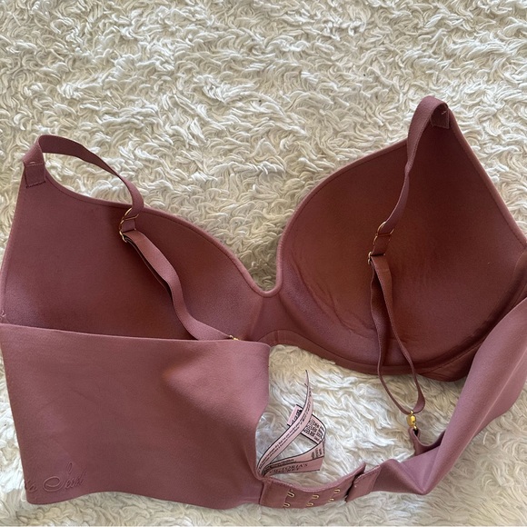 Victoria's Secret Incredible Perfect Shape Push-Up Bra Mauve Dusty Rose Size 36C - Picture 8 of 9